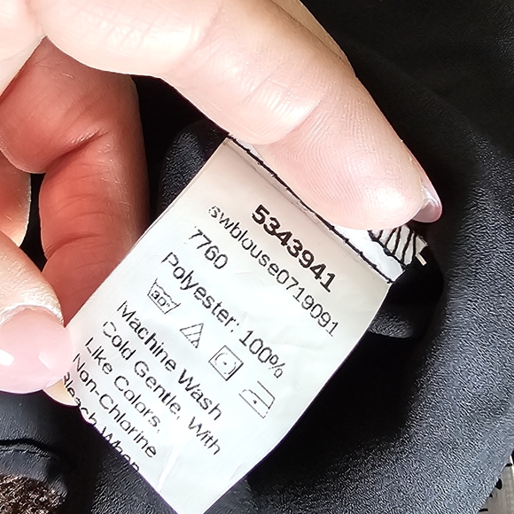 Black classic polka-dot dress shirt - Picture 5 of 6